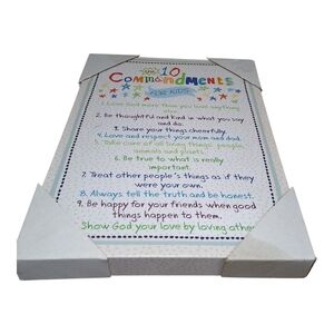 The 10 Commandments for kids Wall Decor